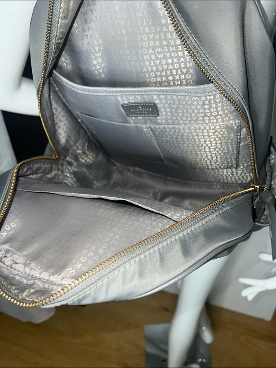 Kate Spade New York Wilson Road Grey Nylon backpack grey nylon backpack main image 6